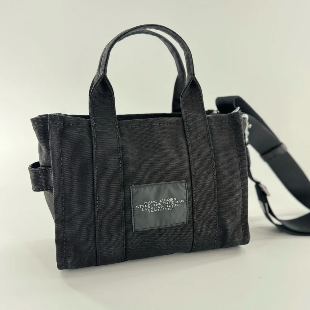 Marc Jacobs The Tote Bag Black Canvas Small/Mini Crossbody